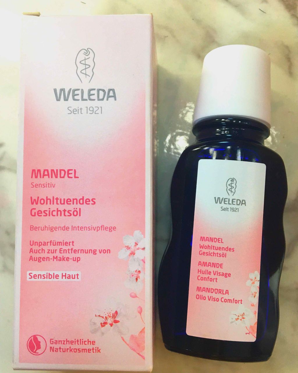アーモンド フェイシャルオイルN/WELEDA/アイケア・アイクリームを使ったクチコミ（1枚目）