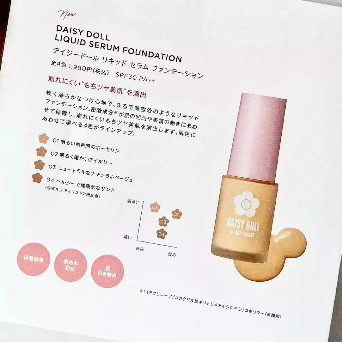 リキッド セラム ファンデーション 02 アイボリー/DAISY DOLL by MARY QUANT/リキッドファンデーションを使ったクチコミ（3枚目）