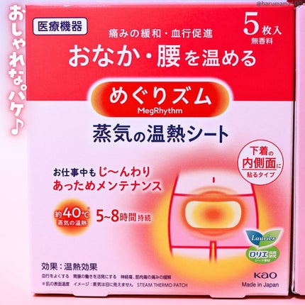蒸気の温熱シート 下着の内側面に貼るタイプ/めぐりズム/その他を使ったクチコミ(6枚目)