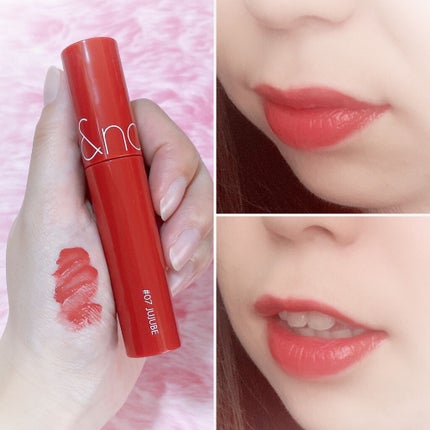 ジューシーラスティングティント/rom&nd/リップティントを使ったクチコミ(1枚目)