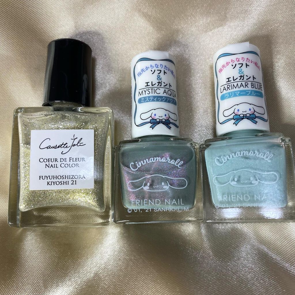 フレンドネイル(リニューアル品)	 2-16(33092)ラリマーブルー/DAISO/マニキュアを使ったクチコミ（2枚目）