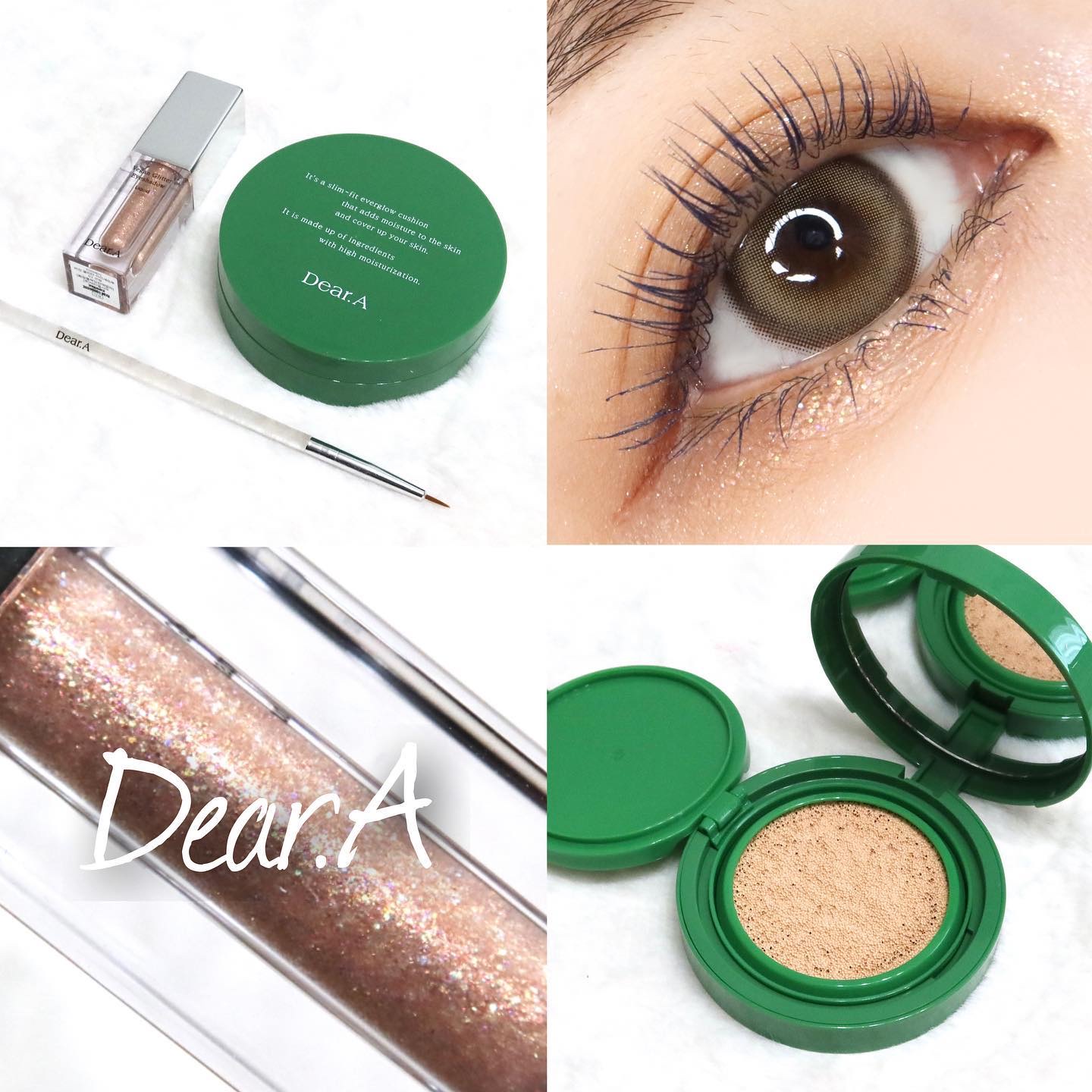 グリッターアイシャドウ/Dear.A/グリッターを使ったクチコミ（1枚目）