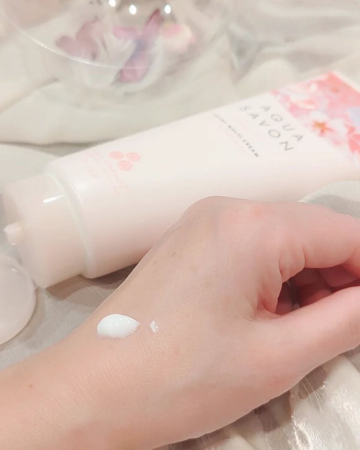 トータルマルチクリーム サクラフローラルの香り 23s/アクアシャボン/ボディクリームを使ったクチコミ(1枚目)