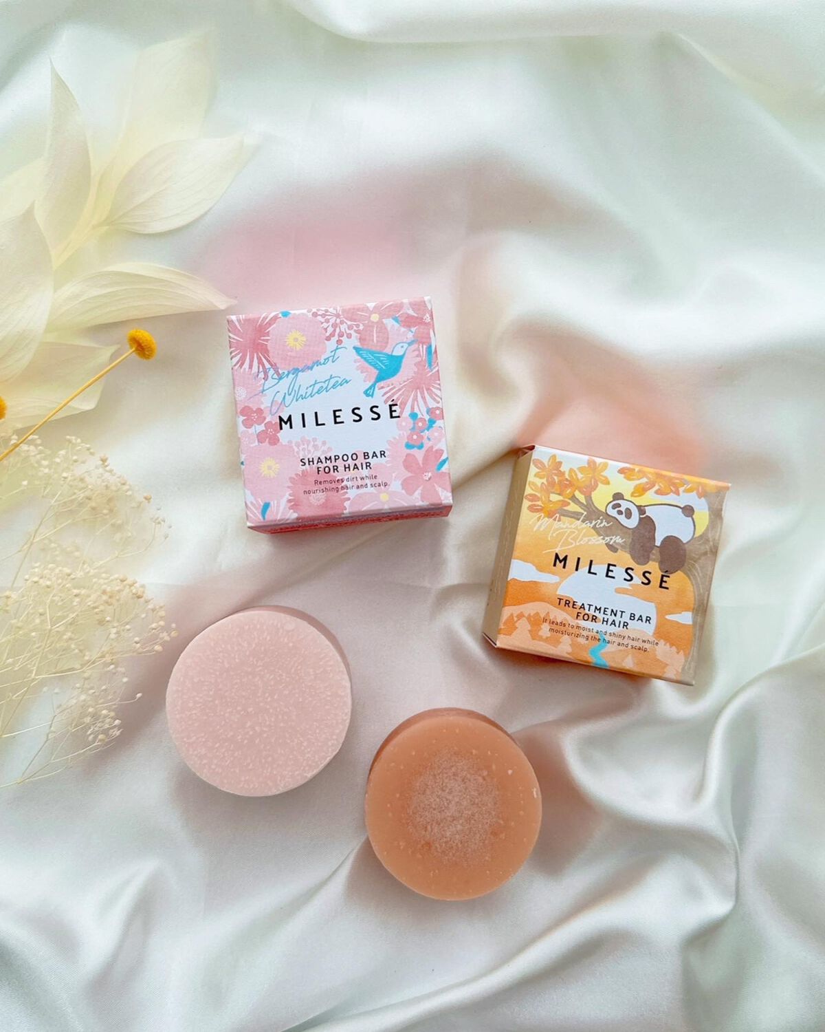 めるᙏ̤̫͚𓍯フォロバ on LIPS 「〖MILESSE〗シャンプーバー&トリートメントバー‥‥‥‥‥..」(2枚目)