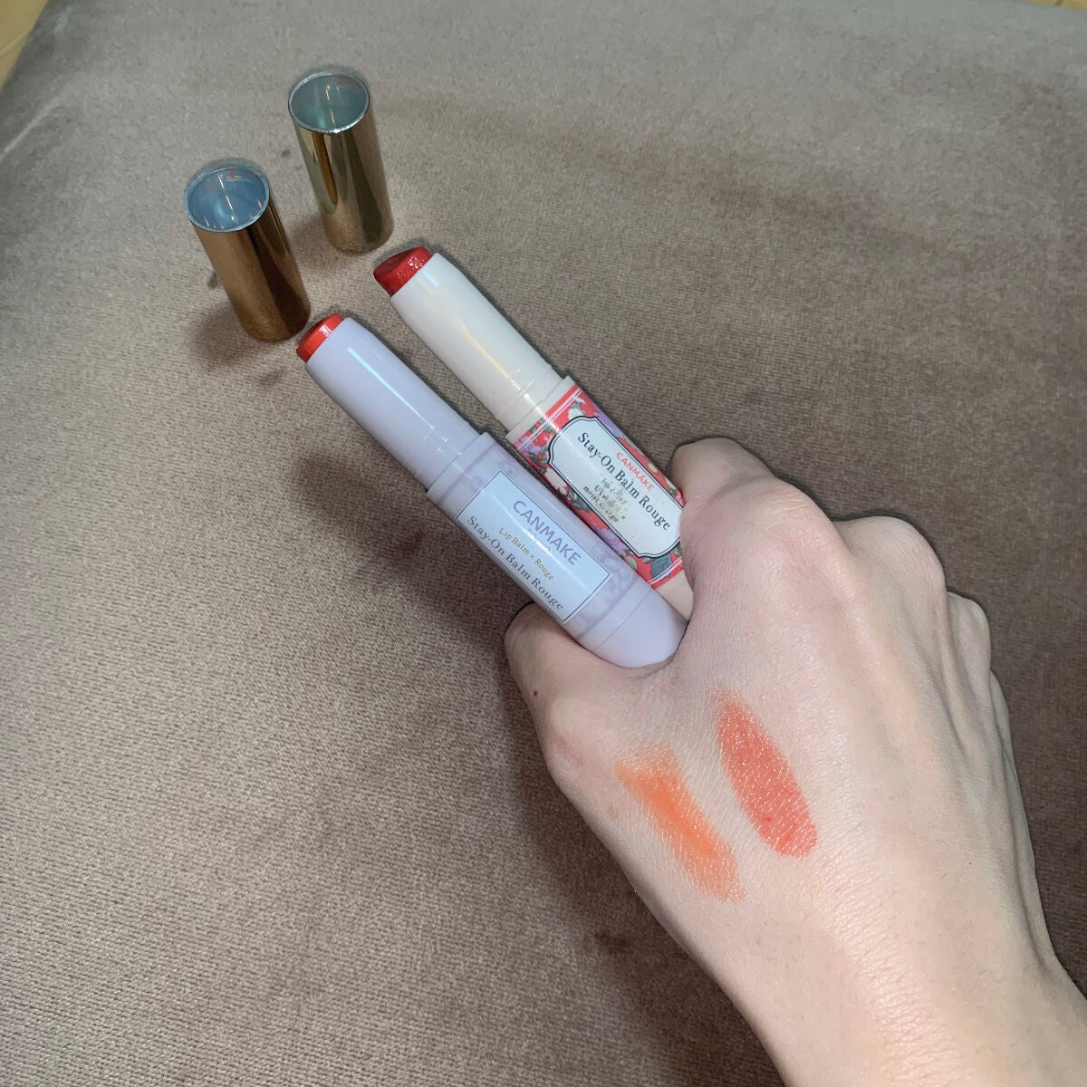 ステイオンバームルージュ/キャンメイク/口紅を使ったクチコミ(2枚目)