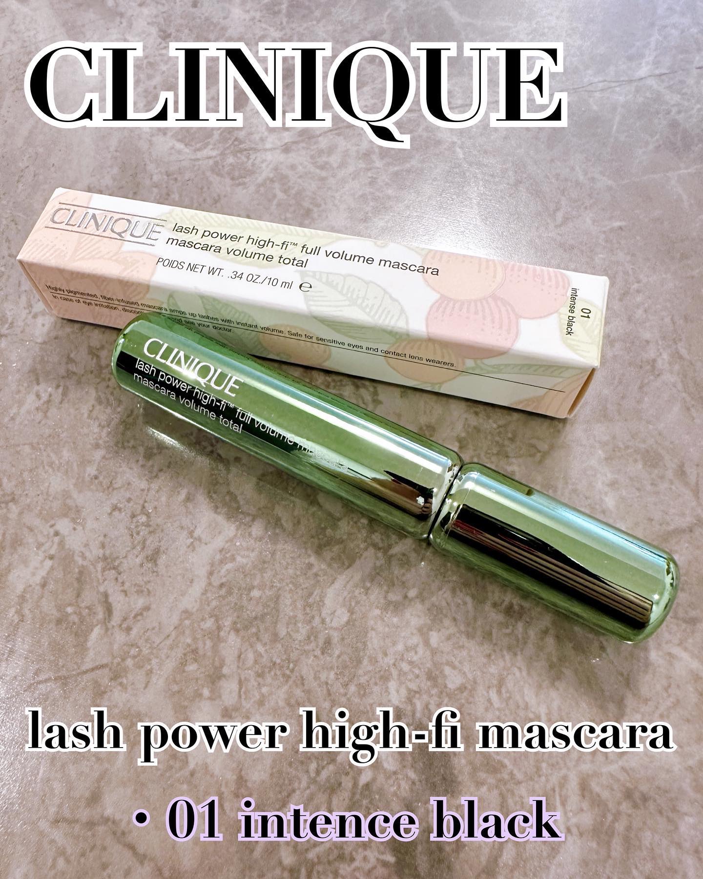 ラッシュ パワー ハイ ファイ フル ボリューム マスカラ 01 インテンス ブラック/CLINIQUE/マスカラを使ったクチコミ（1枚目）