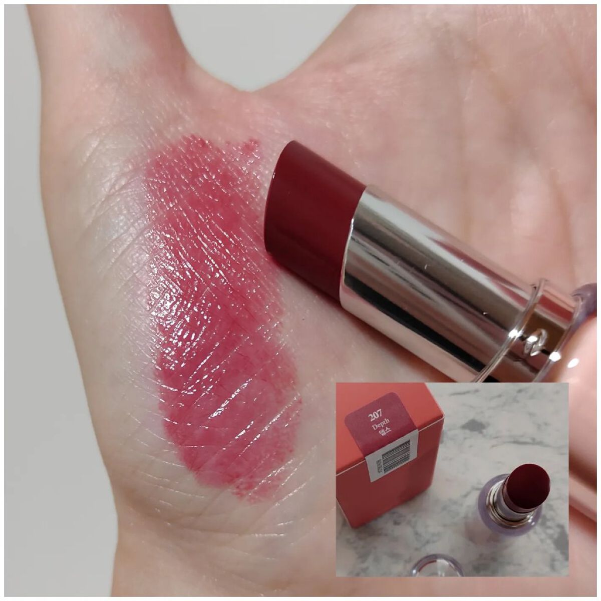 ボンディンググロウリップスティック/Laka/口紅を使ったクチコミ（3枚目）