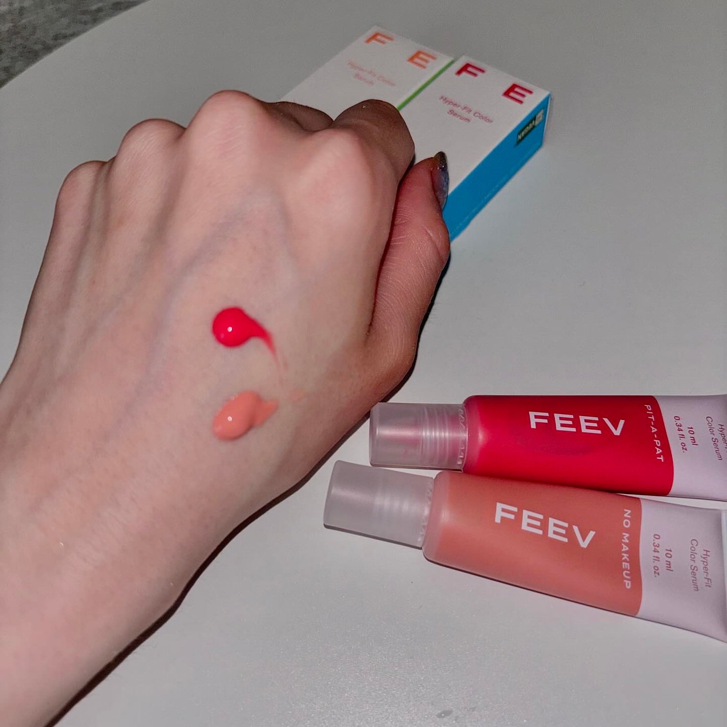 ハイパーフィットカラーセラム/FEEV/ジェル・クリームチークを使ったクチコミ(4枚目)