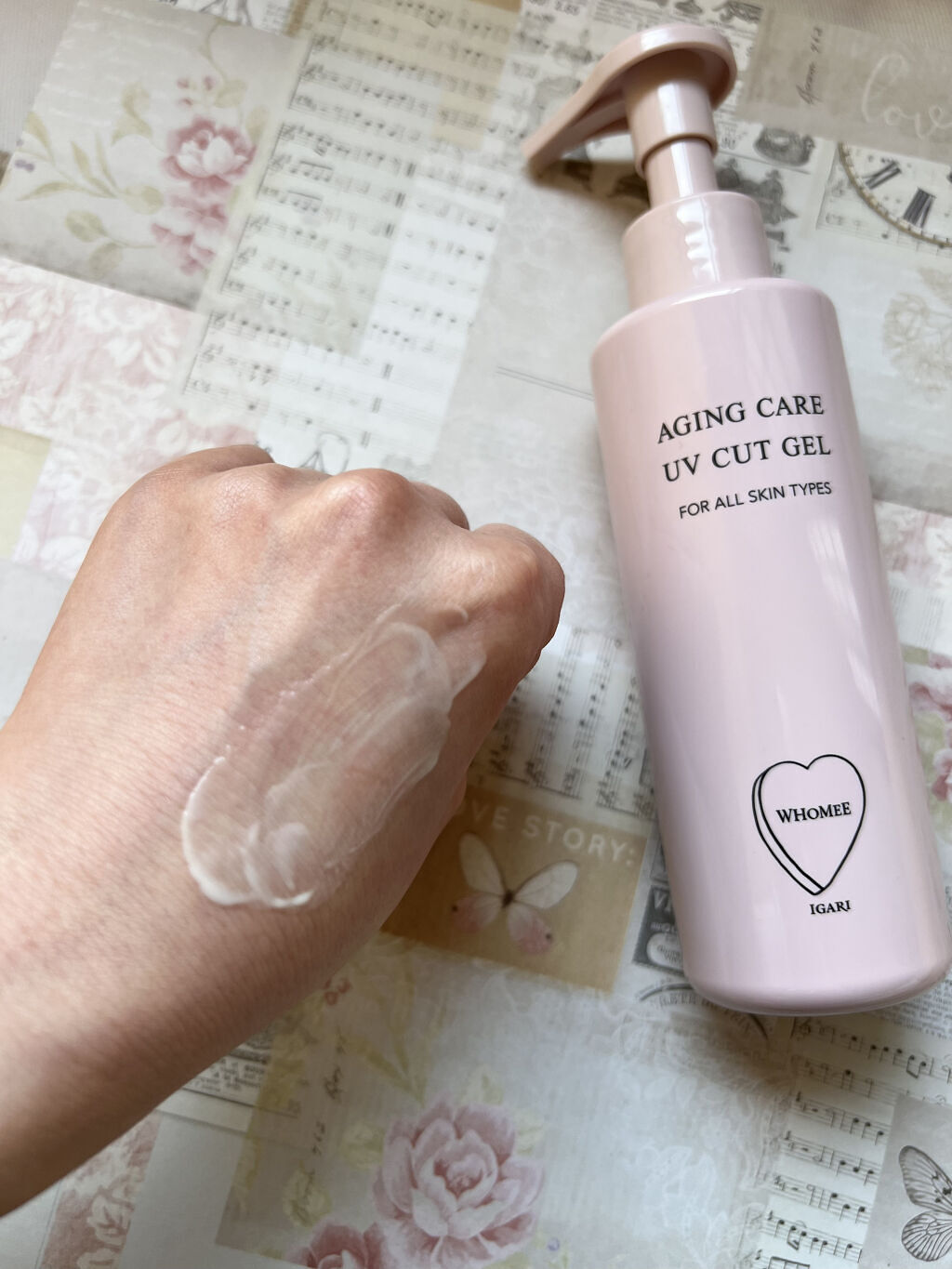 エイジングケアUVカットジェル 150g/WHOMEE/日焼け止めジェルを使ったクチコミ（3枚目）