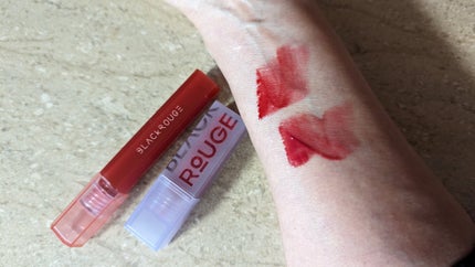 ハーフアンドハーフ ウォーターグロウ/BLACK ROUGE/口紅を使ったクチコミ(3枚目)