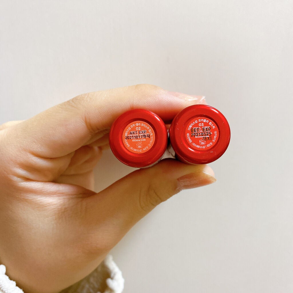 コカコーラリップスティック/THE FACE SHOP/口紅を使ったクチコミ(3枚目)