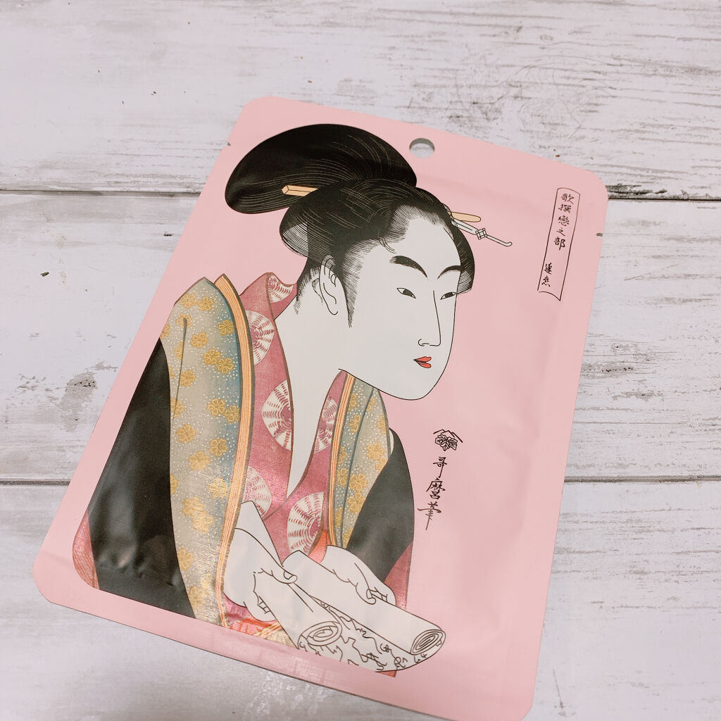 浮世絵シリーズ歌麿ライン 馬油＋抹茶/MITOMO/シートマスク・パックを使ったクチコミ（1枚目）