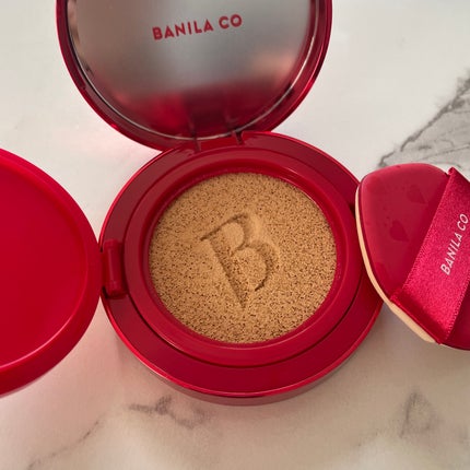 カバーリシャス アルティメット ホワイトクッション 21 アイボリー<ハートエディション>/BANILA CO/クッションファンデーションを使ったクチコミ(2枚目)