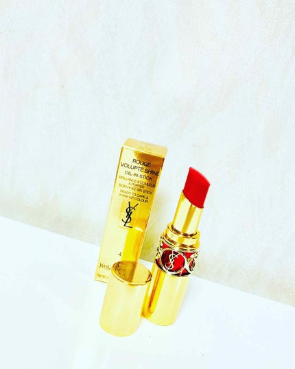 ルージュ ヴォリュプテ シャイン/YVES SAINT LAURENT BEAUTE/口紅を使ったクチコミ(1枚目)