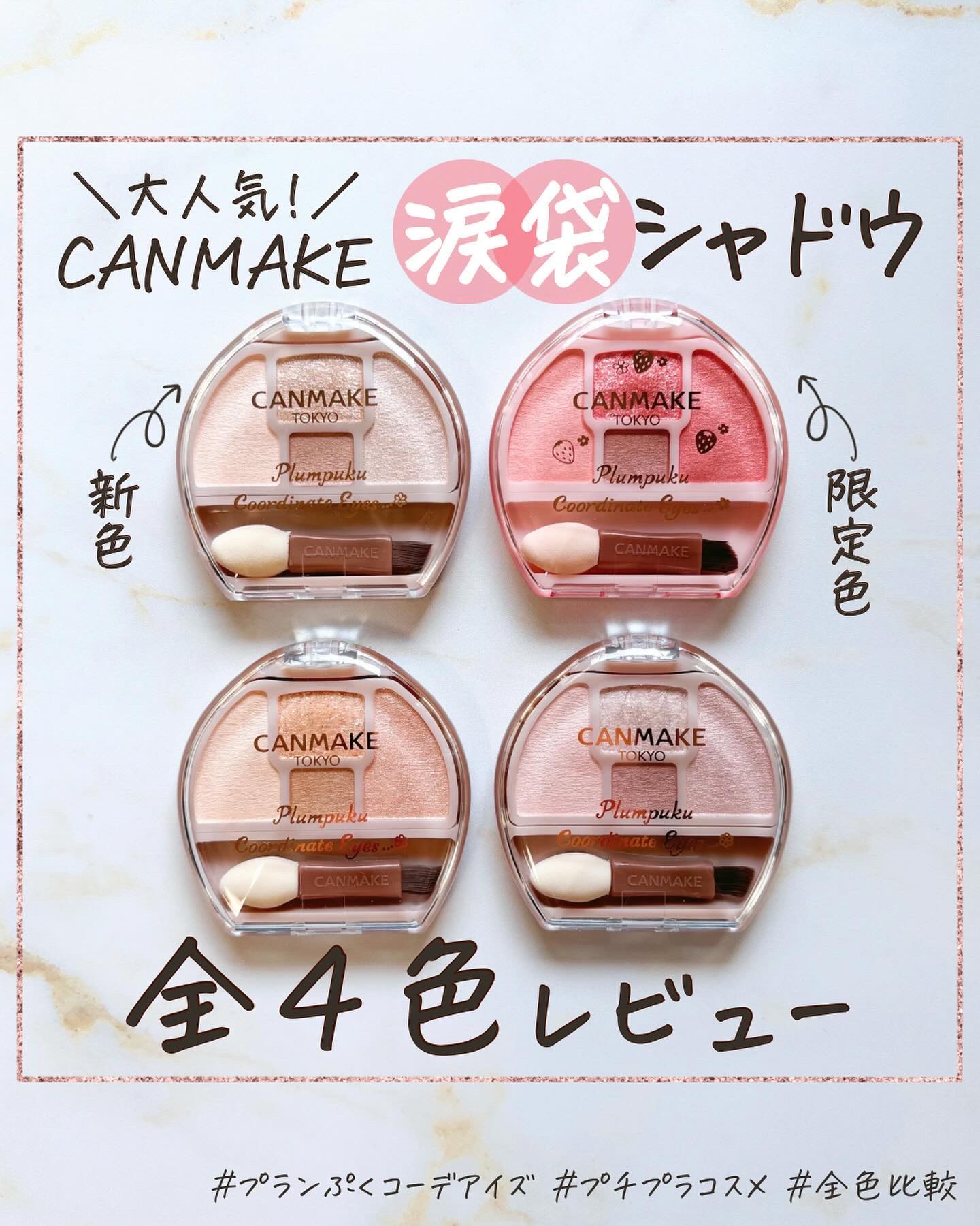 プランぷくコーデアイズ/キャンメイク/パウダーアイシャドウを使ったクチコミ（1枚目）