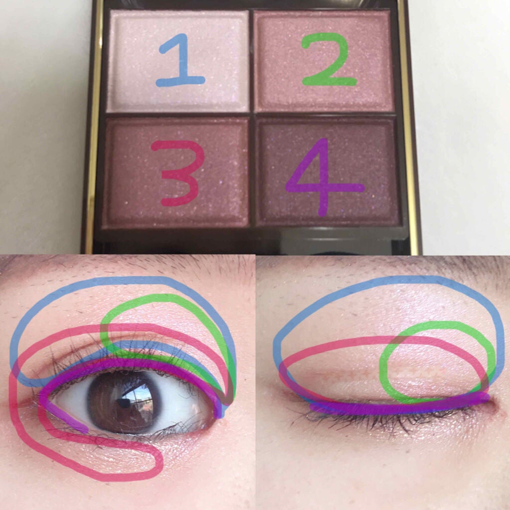 スキニーリッチシャドウ/excel/アイシャドウパレットを使ったクチコミ(3枚目)