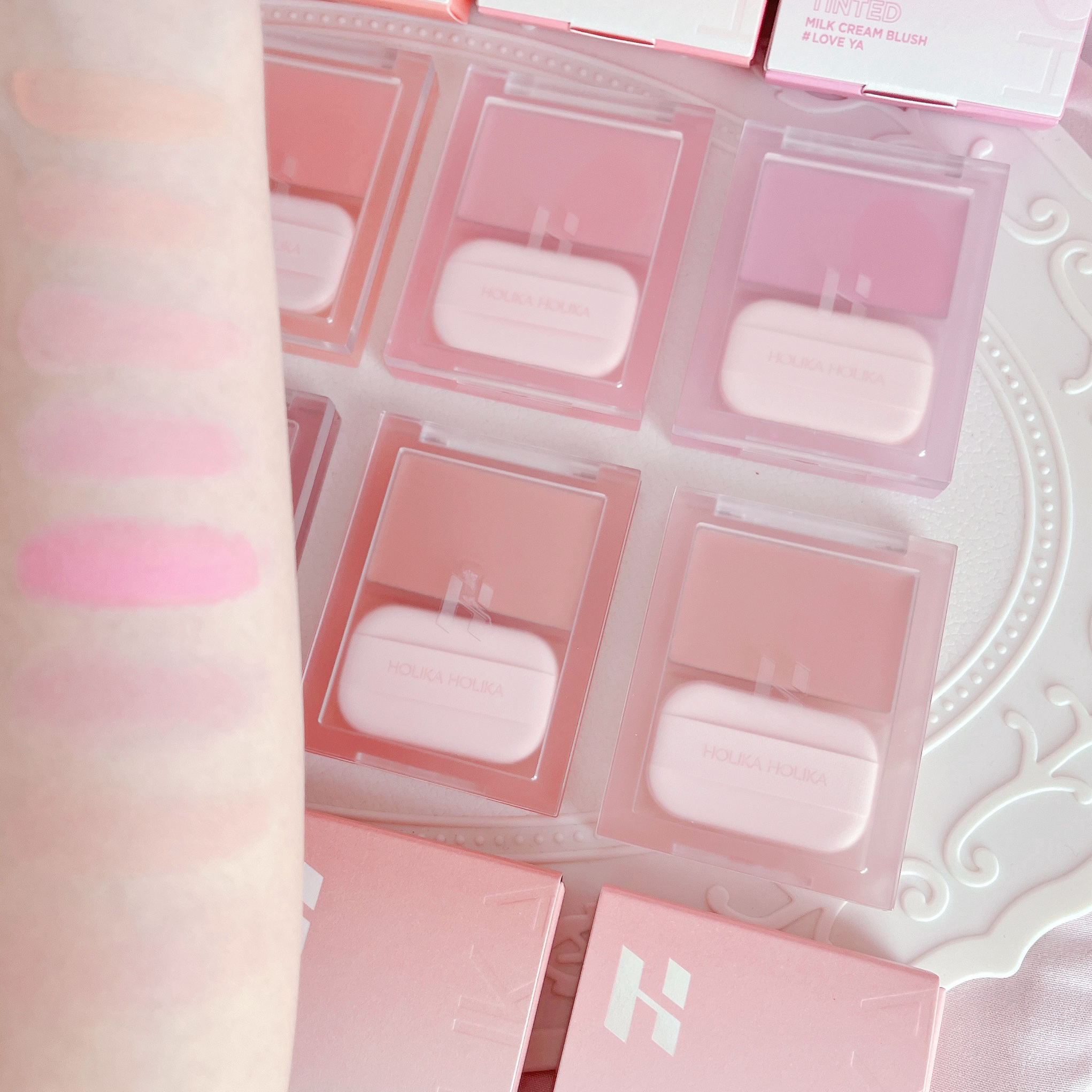 ティンテッドミルククリームブラッシュ /HOLIKA HOLIKA/ジェル・クリームチークを使ったクチコミ（3枚目）