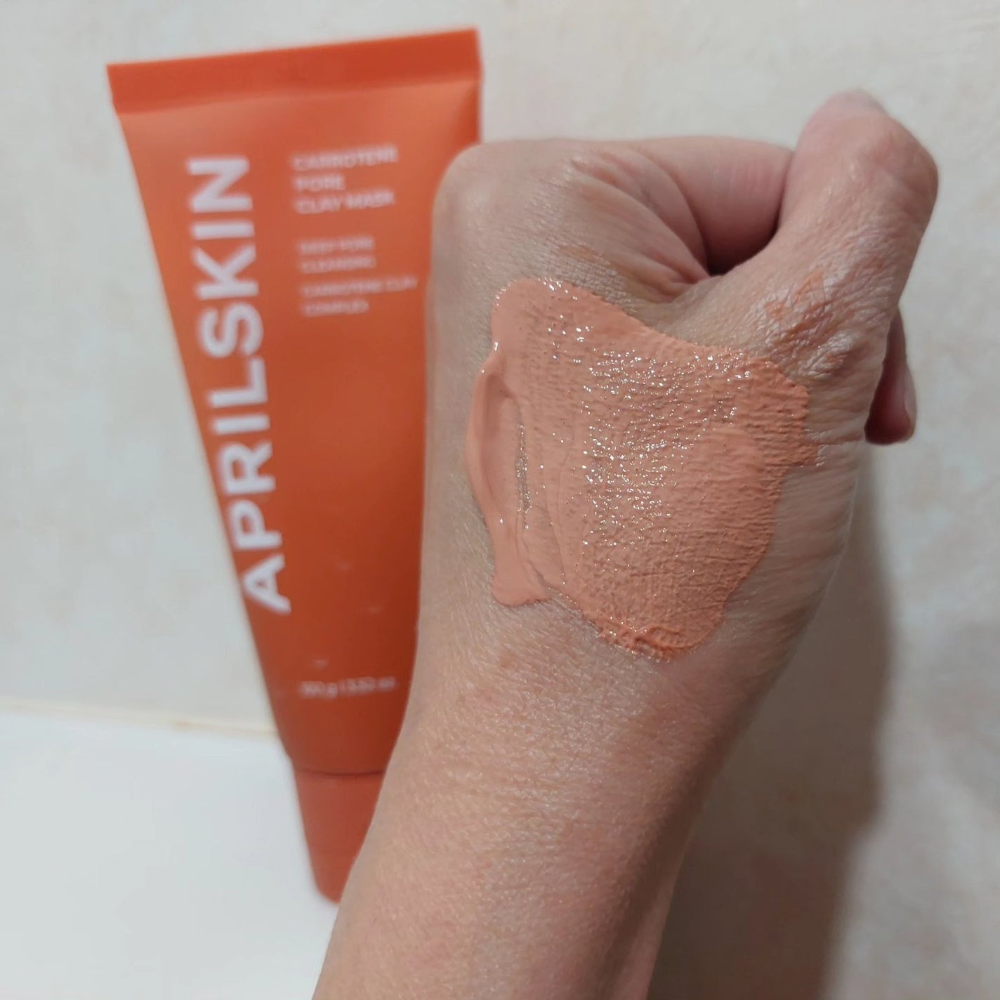 カロテン毛穴レスクレイパック/APRILSKIN/洗い流すパック・マスクを使ったクチコミ(3枚目)