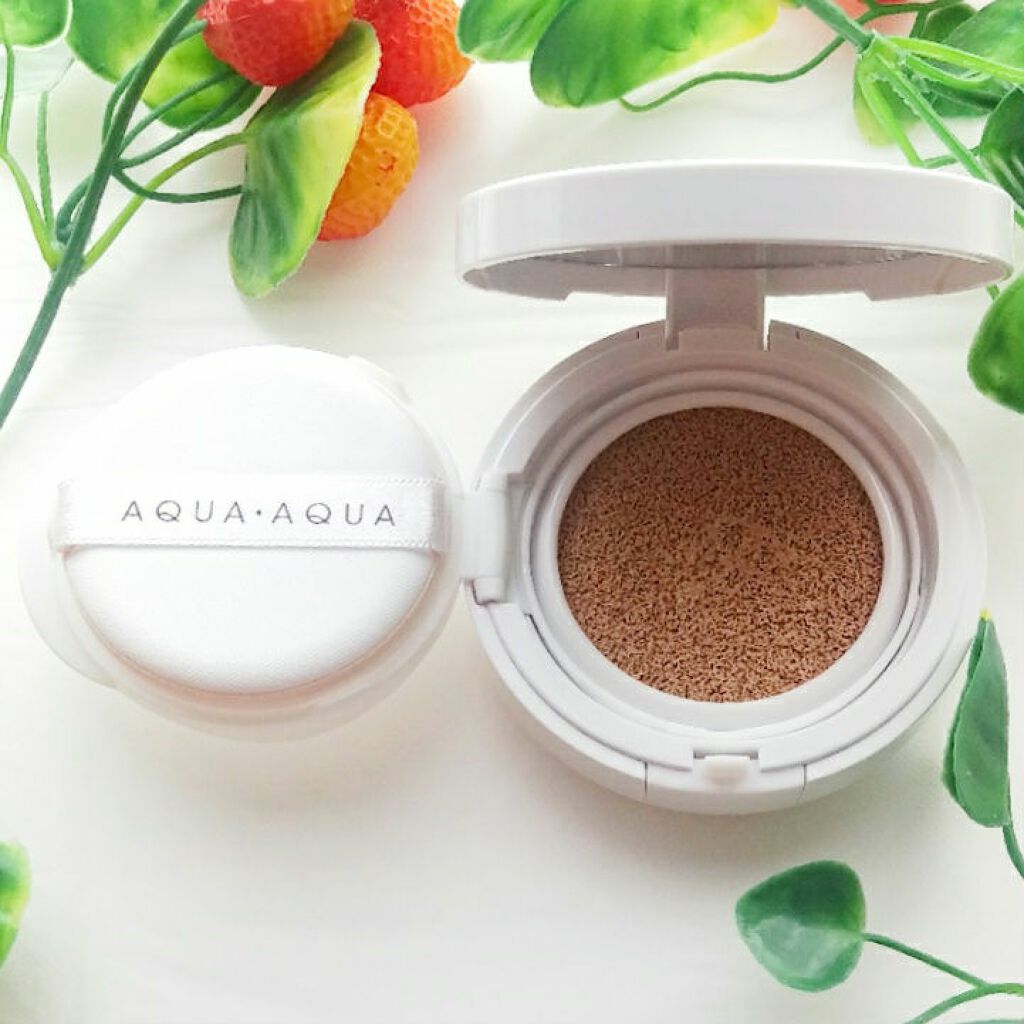 オーガニッククッションコンパクト/アクア・アクア/クッションファンデーションを使ったクチコミ（1枚目）