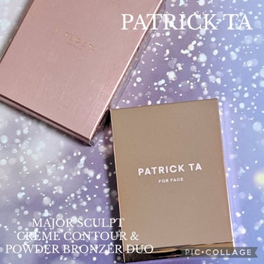 MAJOR SCULPT CRÈME CONTOUR & POWDER BRONZER DUO /Patrick Ta/シェーディングを使ったクチコミ（1枚目）