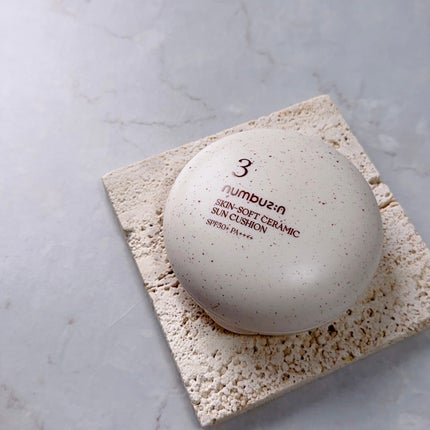 3番 ノーファンデ陶器肌トーンアップクッション/numbuzin/クッションファンデーションを使ったクチコミ(1枚目)