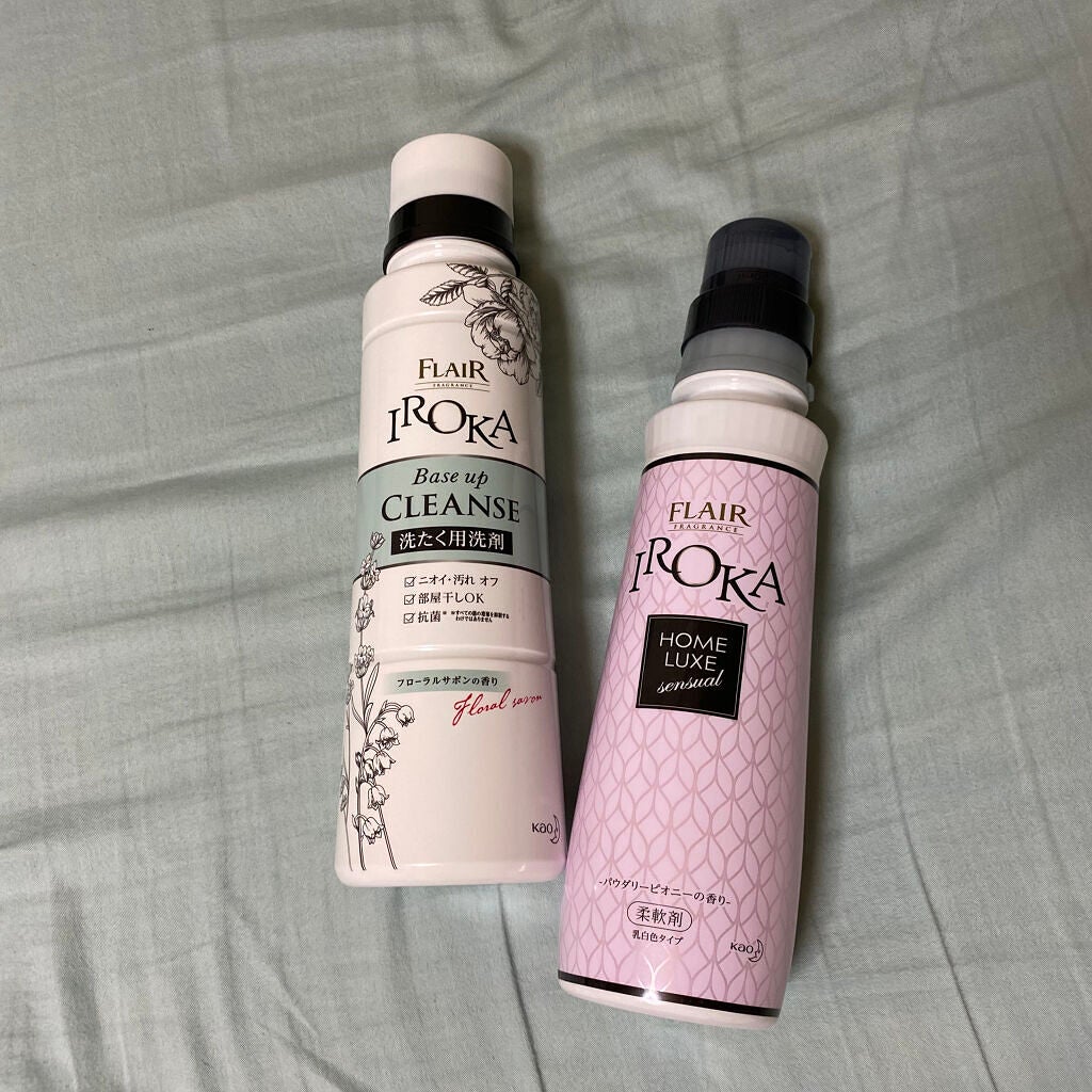 フレア フレグランス IROKA ホームリュクス パウダリーピオニー/IROKA/柔軟剤を使ったクチコミ(2枚目)