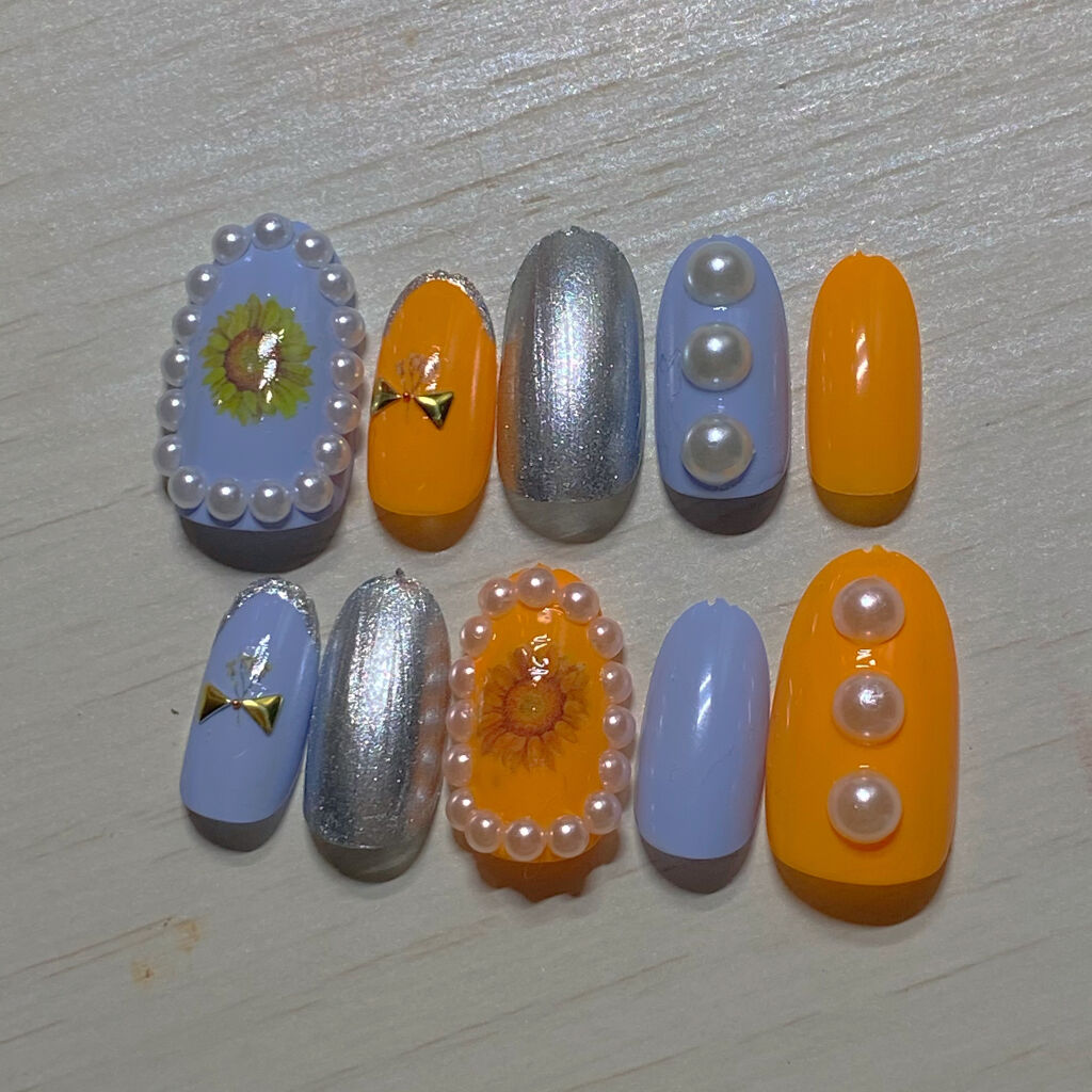 しずくネイルシール/キャンドゥ/ネイルシールを使ったクチコミ（2枚目）