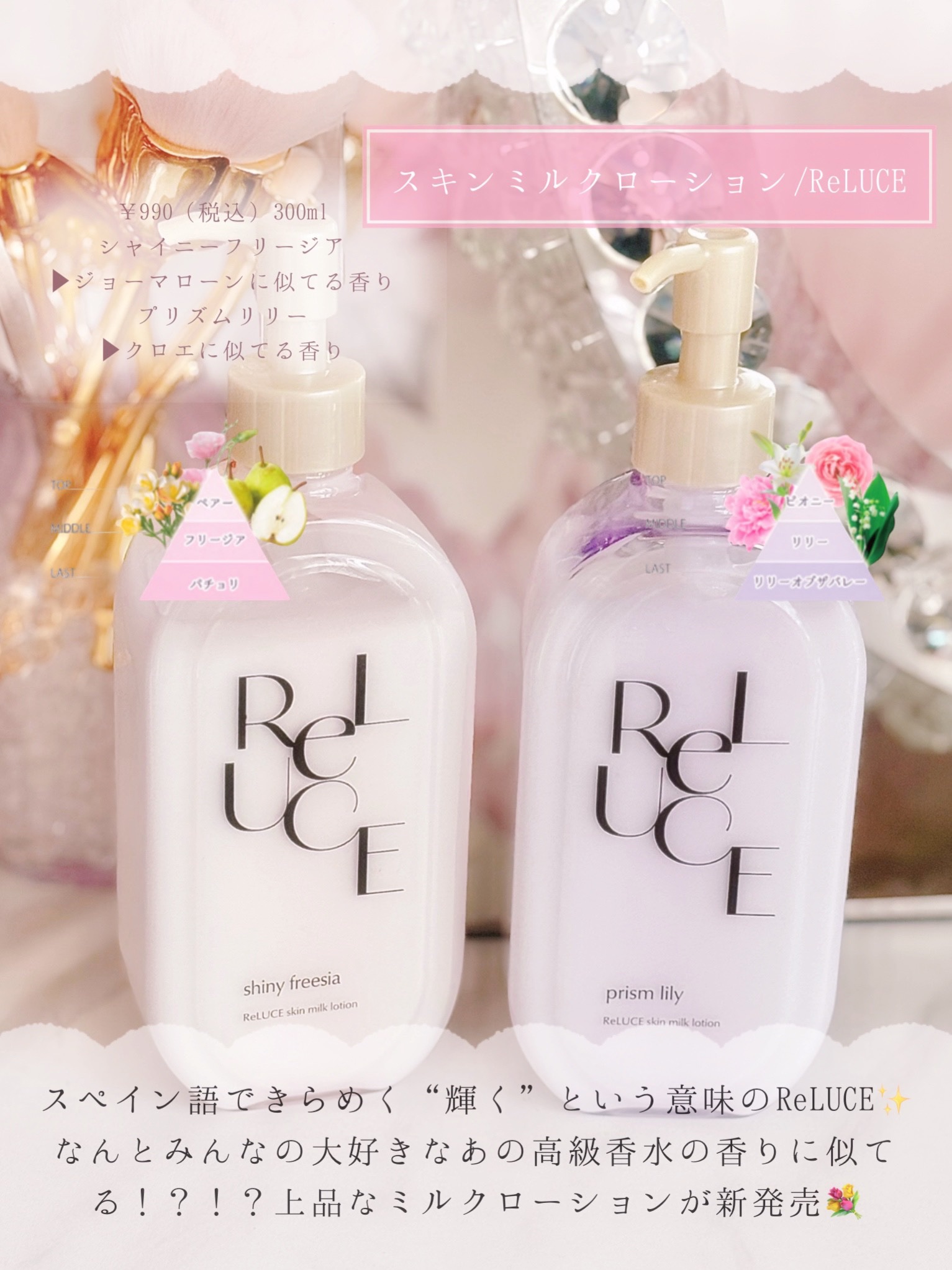 リルーチェスキンミルクローションプリズムリリー/コスメテックスローランド/ボディローションを使ったクチコミ（2枚目）