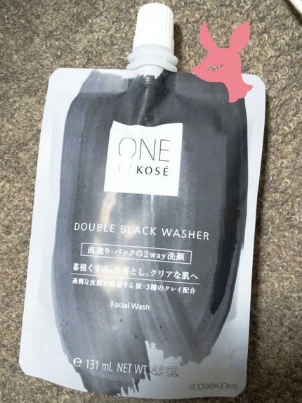 ダブル ブラック ウォッシャー/ONE BY KOSE/その他洗顔料を使ったクチコミ(1枚目)