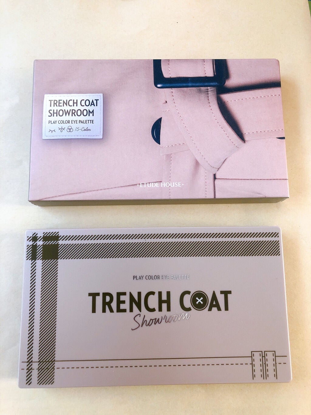 プレイカラーアイパレット トレンチコートショールーム/ETUDE/アイシャドウパレットを使ったクチコミ(1枚目)