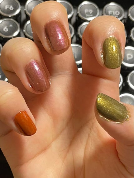 RMK ネイルラッカー EX-05 レトロ ローズウッド/RMK/マニキュアを使ったクチコミ(2枚目)