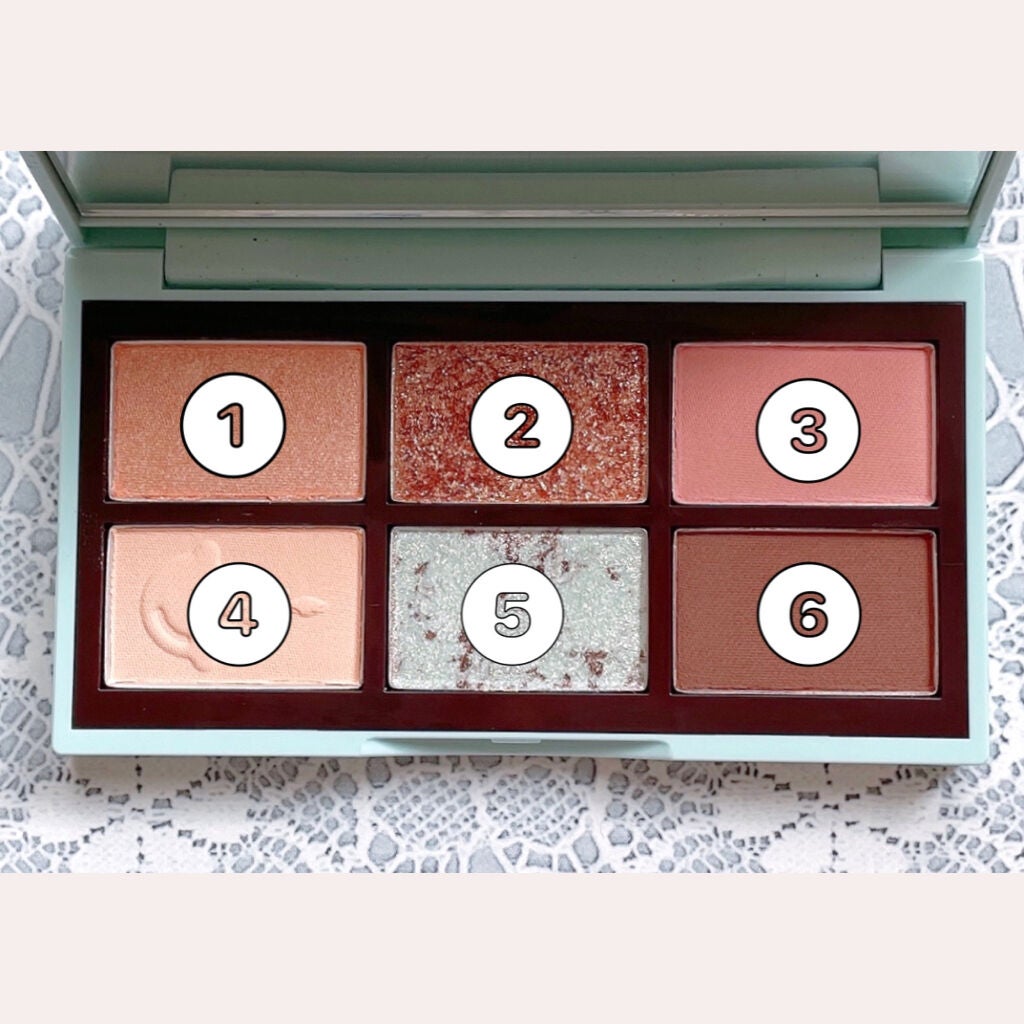 プレイカラーアイズミニ チョコミント/ETUDE/アイシャドウパレットを使ったクチコミ(3枚目)