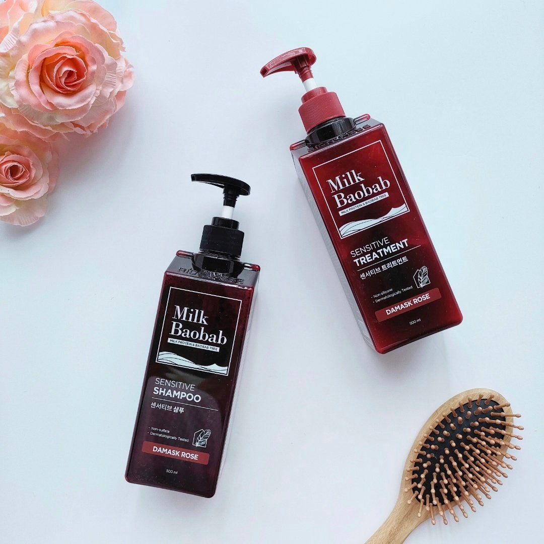 センシティブ シャンプー / トリートメント ダマスクローズ/ミルクバオバブ/市販シャンプーを使ったクチコミ(1枚目)