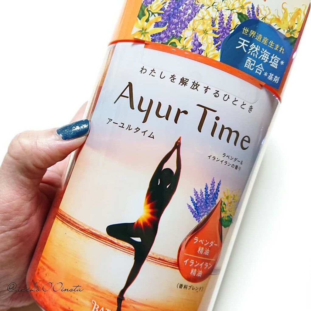 Ayur Time（アーユルタイム） ラベンダー＆イランイランの香り 720g/アーユルタイム/無機塩系入浴剤を使ったクチコミ（1枚目）