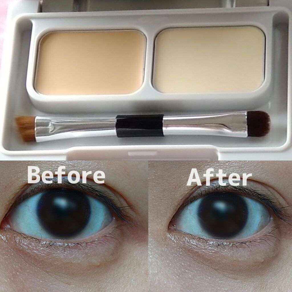 24 ミネラルUVコンシーラーデュオ＆ブラシセット 03 ライト×アイボリー/24h cosme/パレットコンシーラーを使ったクチコミ（3枚目）