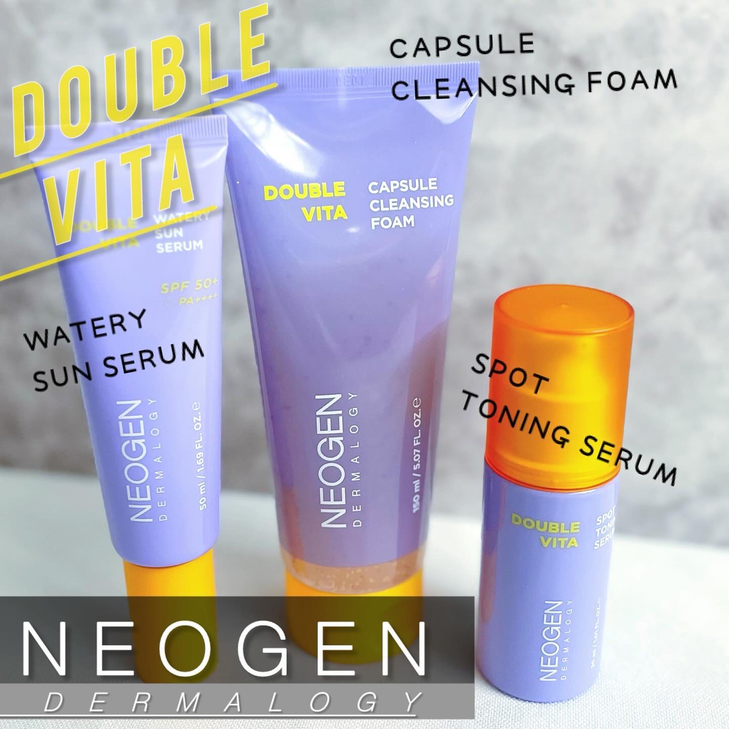 .
／
話題の韓国コスメ🇰🇷✨
「NEOGEN」
DOUBLE VITA🍋🤍シリーズ⸝⸝꙳
＼

お試しさせて頂きました〜💓🫶

◆ダブルビタ カプセル クレンジングフォーム 150ml
↪︎テクスチャーは透明の水分多めのジェル