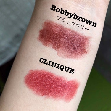 BOBBI BROWN クラッシュド リップ カラーのクチコミ「【ブラウンリップ好きさん集合】

みなさんこんばんは！
今日は私が持ってる
デパコスの
ブラウ.....」（2枚目）