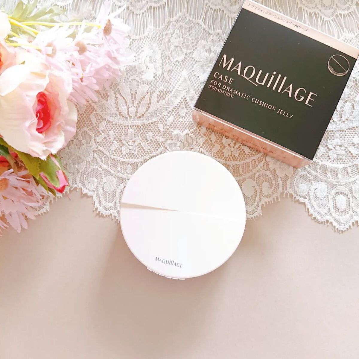 ドラマティックジェリーコンパクト 01 明るめ〜やや明るめの色/マキアージュ/クッションファンデーションを使ったクチコミ（1枚目）