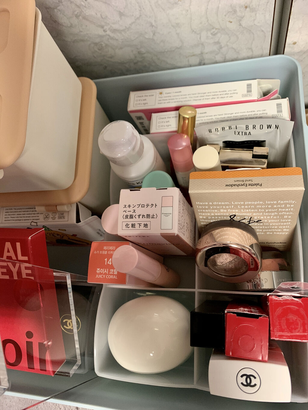 アクリルボトルスタンド3段/無印良品/その他化粧小物を使ったクチコミ（2枚目）