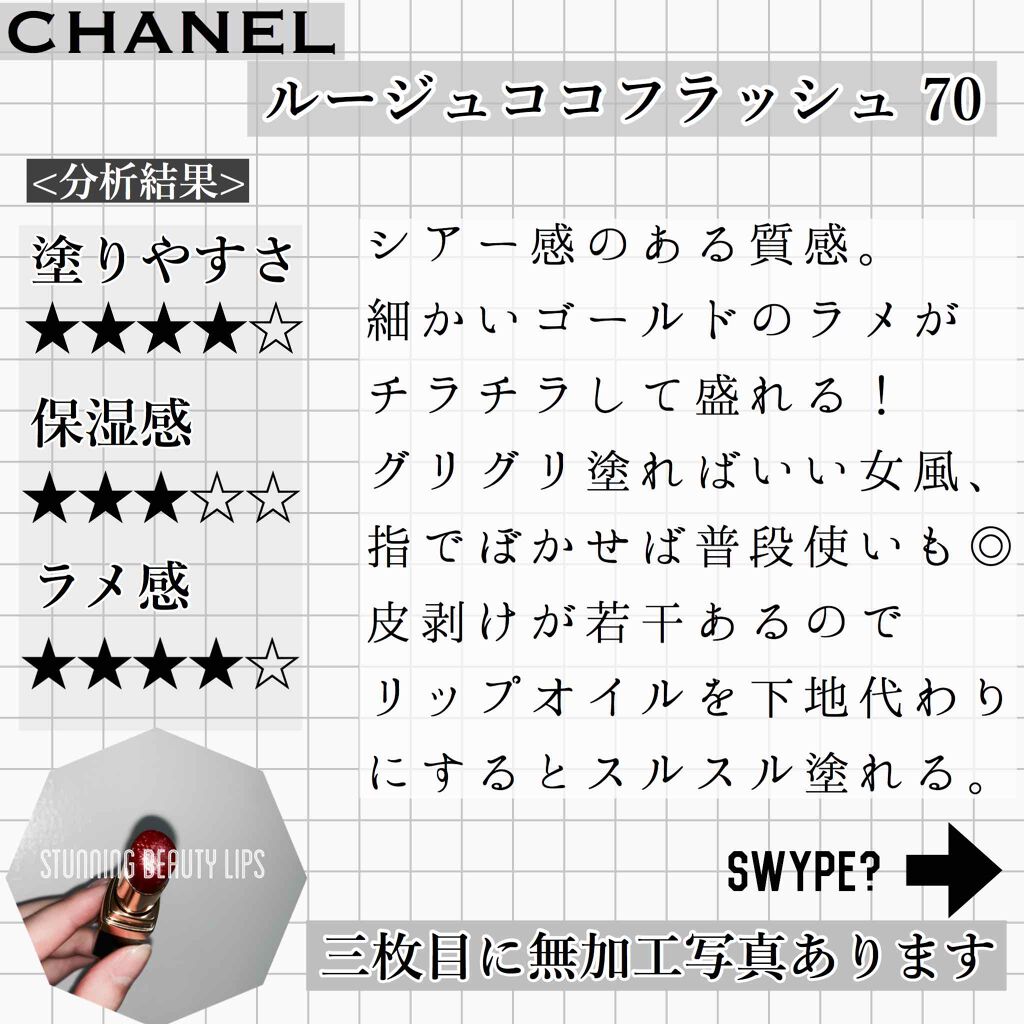 ルージュ ココ フラッシュ/CHANEL/口紅を使ったクチコミ（2枚目）