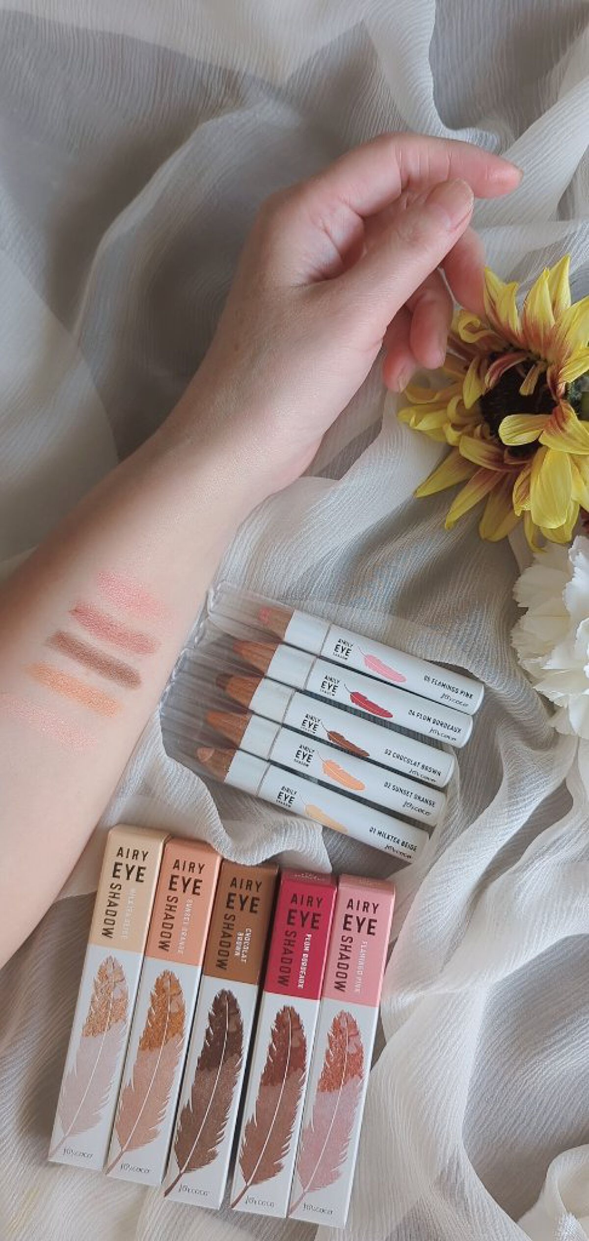 ジョイココ エアリーアイシャドウ/Joy.coco(ジョイココ)/単色アイシャドウを使ったクチコミ（1枚目）