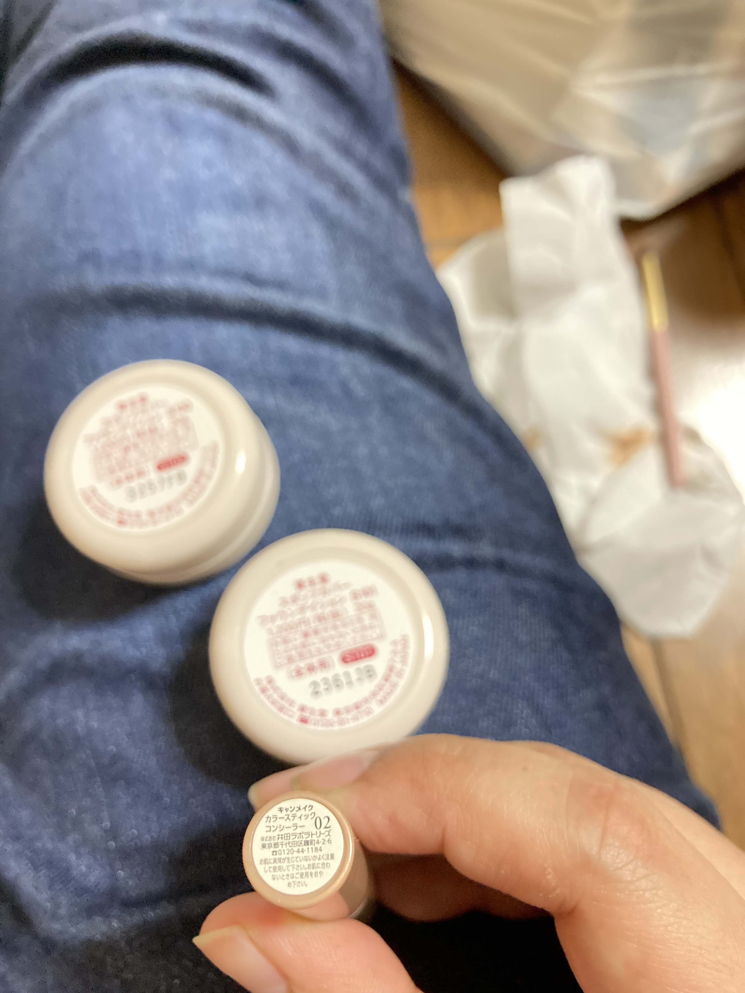 カラースティックコンシーラー 02 ベージュオークル/キャンメイク/スティックコンシーラーを使ったクチコミ（2枚目）