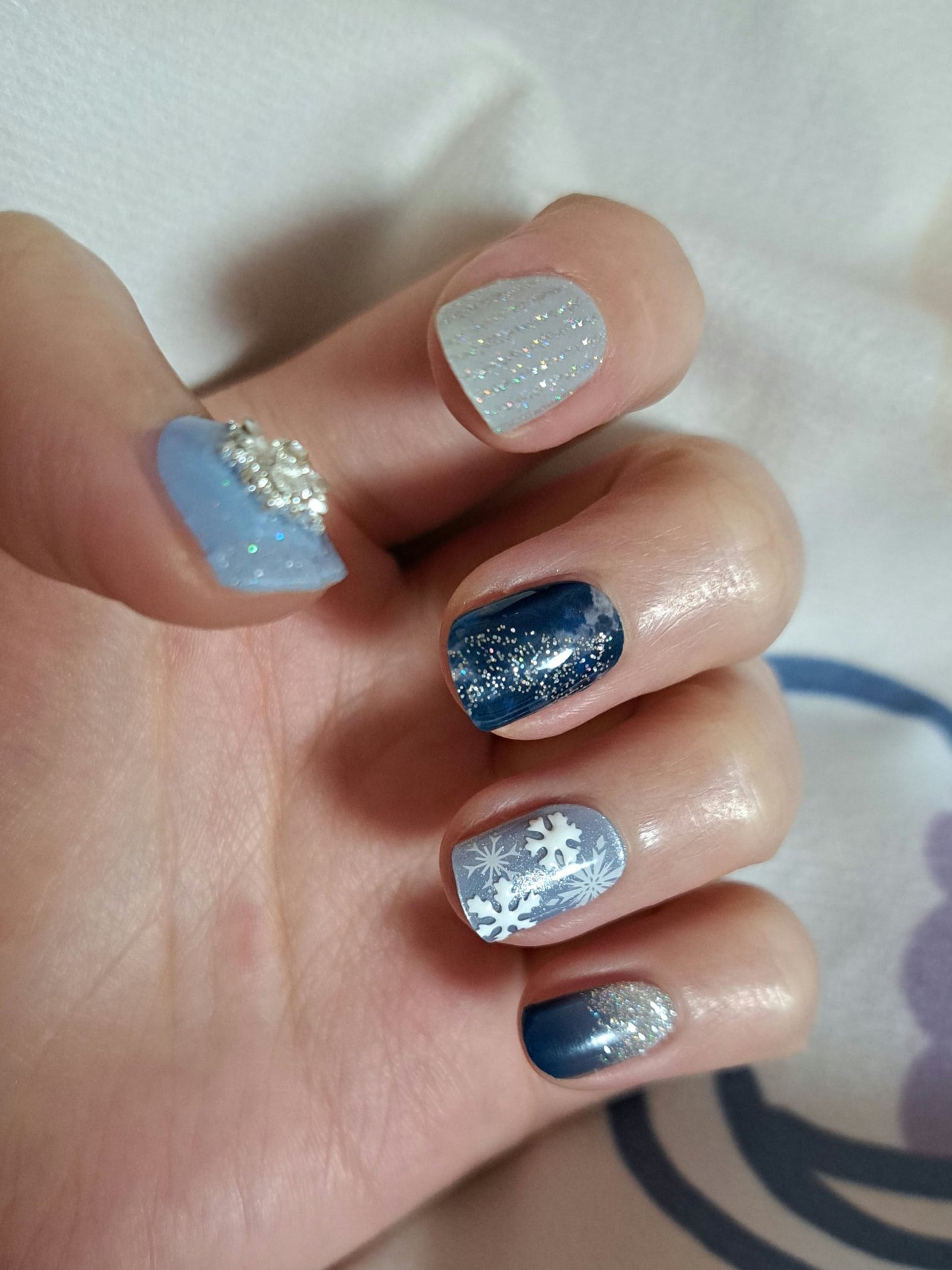 セミキュアジェルネイル(ハンド)/ohora/ネイルシールを使ったクチコミ(2枚目)