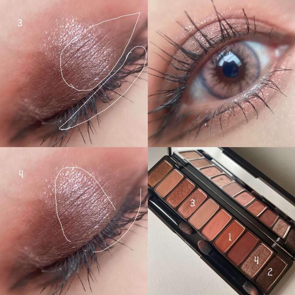 プレイカラー アイシャドウ/ETUDE/アイシャドウパレットを使ったクチコミ(3枚目)