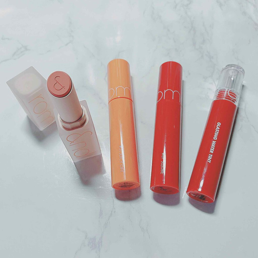 ジューシーラスティングティント/rom&nd/リップティントを使ったクチコミ(2枚目)