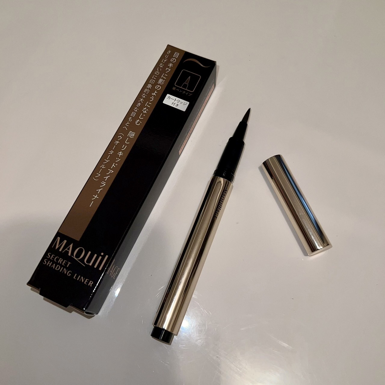 シークレットシェーディングライナー/マキアージュ/リキッドアイライナーを使ったクチコミ（1枚目）