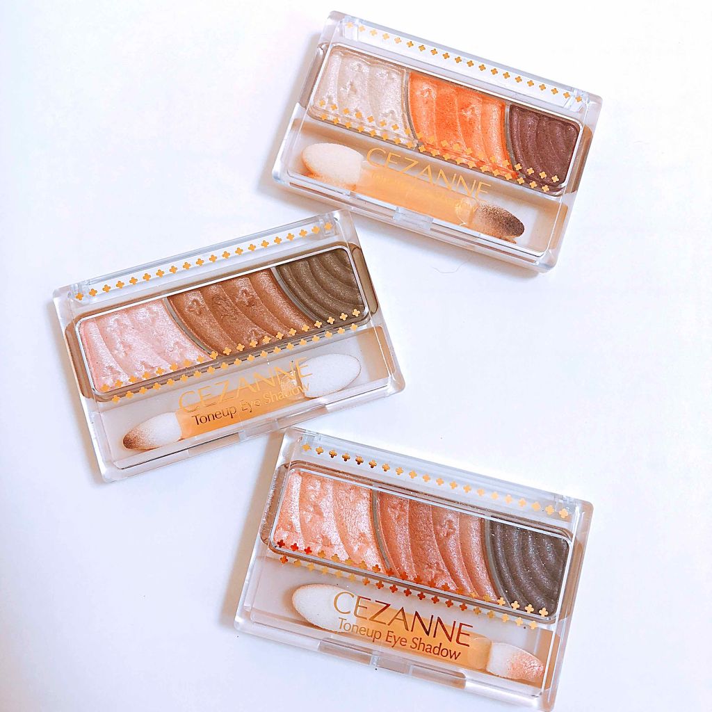 トーンアップアイシャドウ/CEZANNE/アイシャドウパレットを使ったクチコミ(1枚目)