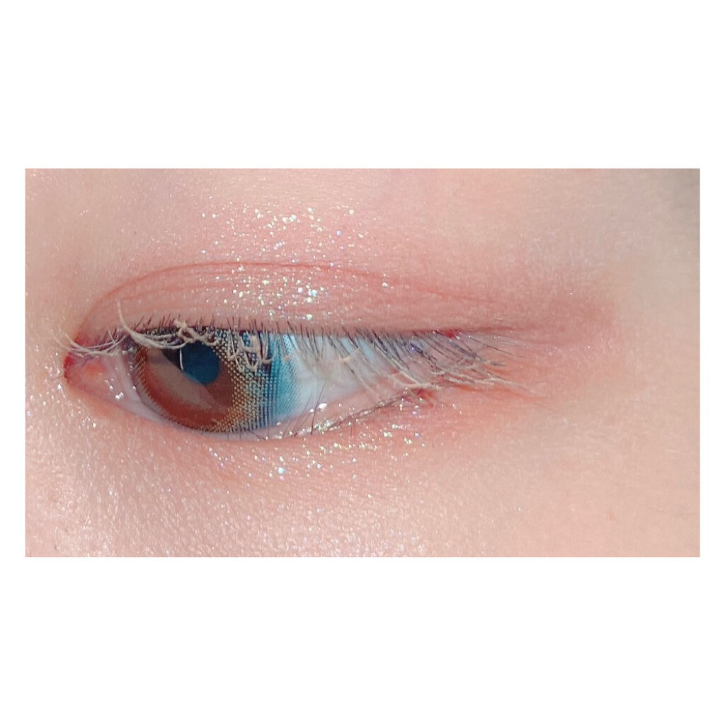 グリッター シャドウ カラー/rom&nd/グリッターを使ったクチコミ（3枚目）