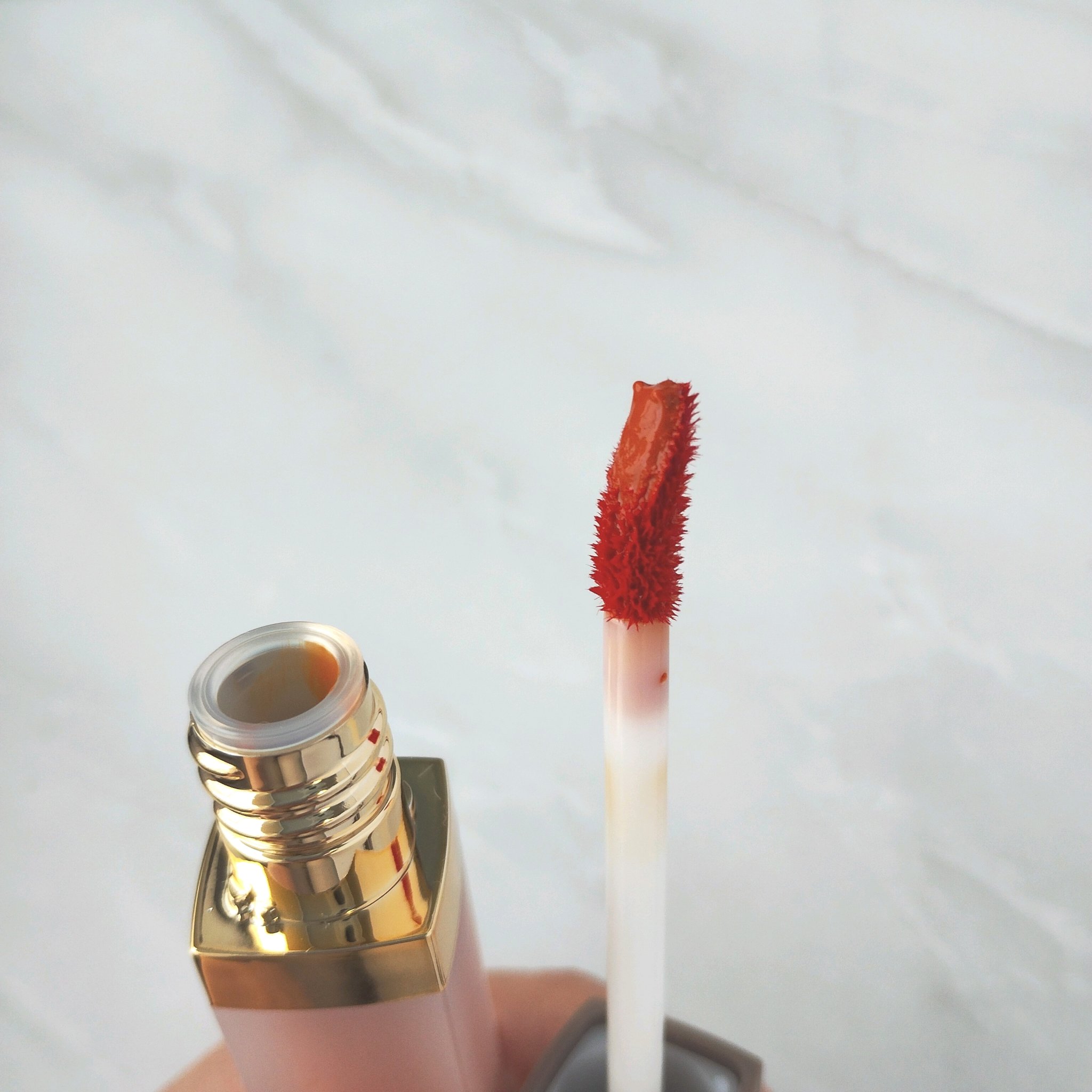 ミューテッドシアーティント 04 オレンジアールグレイ/Ririmew/リップティントを使ったクチコミ（3枚目）