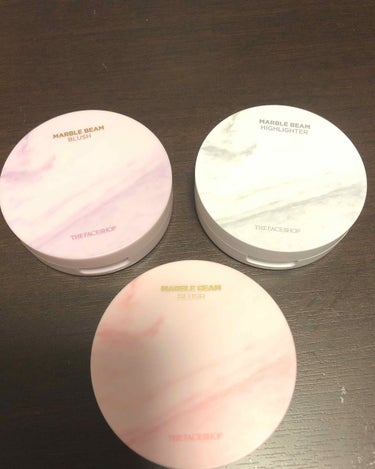 THE FACE SHOP マーブルビームブラッシュのクチコミ「THE FACESHOP
MARBLE BEAM BLUSH
01＊恋ピンク

03＊恋パープ.....」（1枚目）